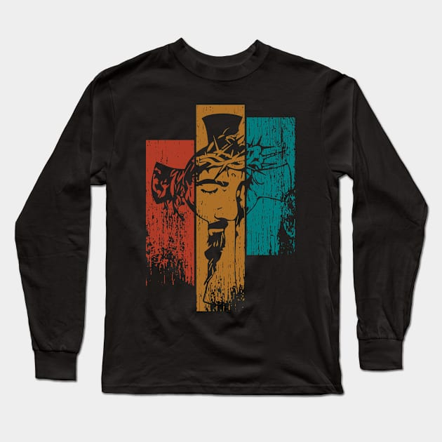 Jesus Long Sleeve T-Shirt by graphicganga